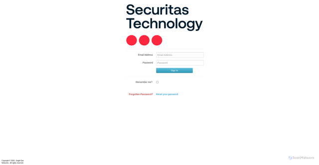 Security scan screenshot of https://sbd.eagleeyenetworks.com