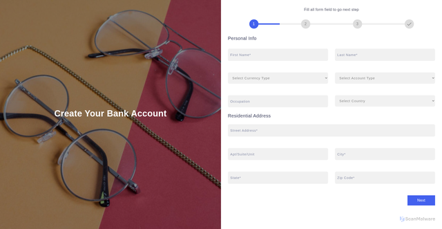 Security scan screenshot of https://swaycreditunion.com/signup/verify-registration.php