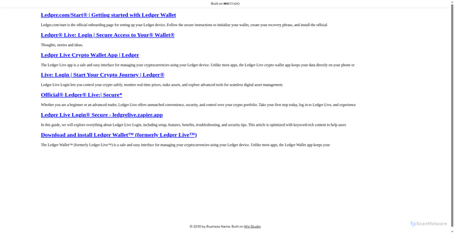 Security scan screenshot of https://homepageintro.wixstudio.com/en-us