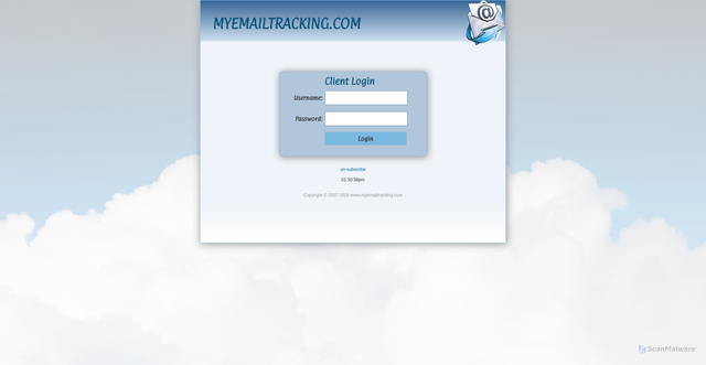 Security scan screenshot of https://www.myemailtracking.com