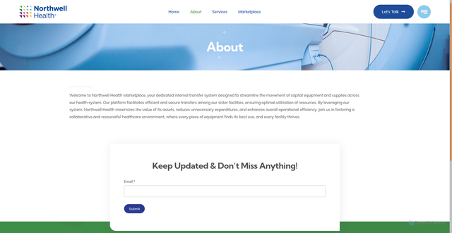 Security scan screenshot of https://northwellhealthmarketplace.com/about/