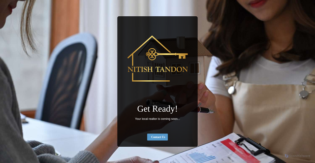 Security scan screenshot of https://nitishtandon.pages.dev/