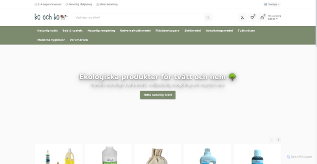 Security scan screenshot of https://koochko.se