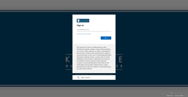 Security scan screenshot of https://keystonehumanservices.training.reliaslearning.com