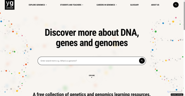 Security scan screenshot of https://www.yourgenome.org