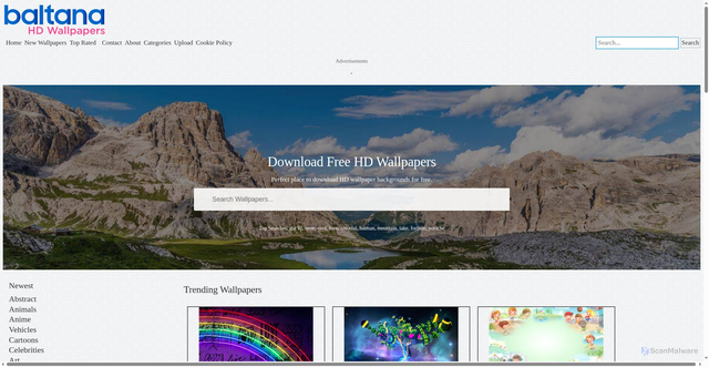 Security scan screenshot of https://baltana.com
