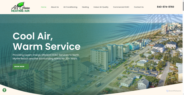 Security scan screenshot of https://www.allgreennmb.com/