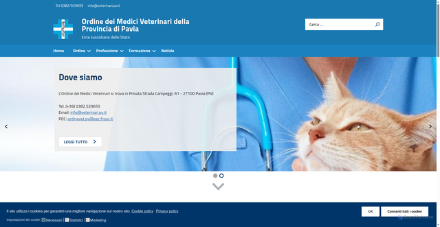 Security scan screenshot of https://veterinari.pv.it/