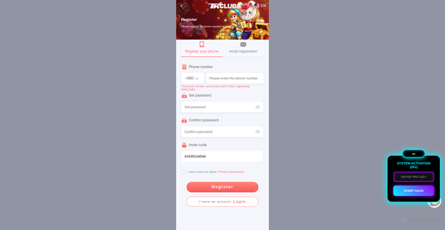 Security scan screenshot of https://tkclubhackovivai-r3ojho8nwr.edgeone.app/