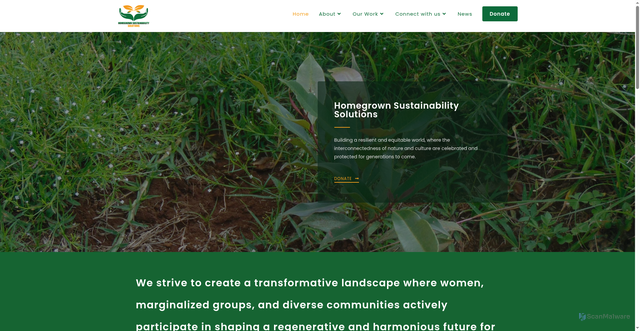 Security scan screenshot of https://homegrowns.org/