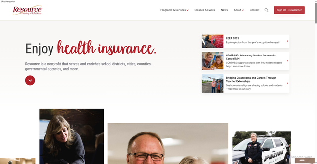 Security scan screenshot of https://www.resourcecoop-mn.gov/