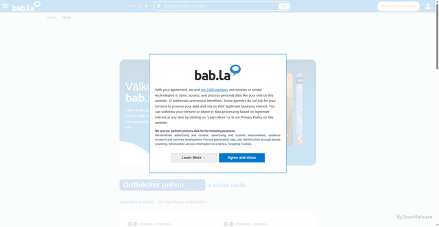 Security scan screenshot of https://bab.la