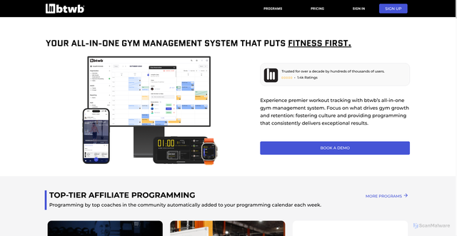 Security scan screenshot of https://btwb.com