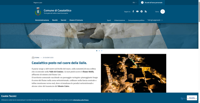 Security scan screenshot of https://www.comune.casalattico.fr.it/