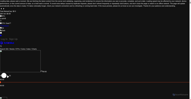 Security scan screenshot of https://sosovalue.com/coins/ethereum