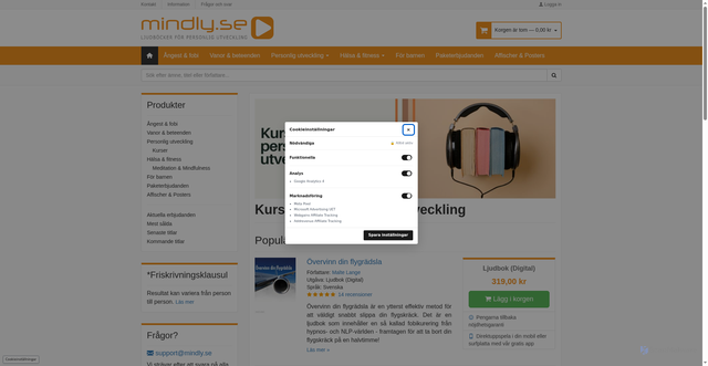 Security scan screenshot of https://mindly.se