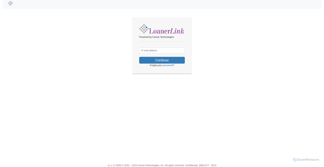 Security scan screenshot of https://loanerlink.com