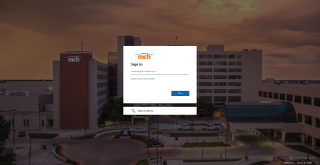 Security scan screenshot of https://mchapps.echd.org