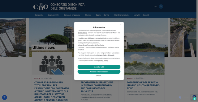 Security scan screenshot of https://www.bonificaoristanese.it/