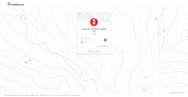 Security scan screenshot of https://inteleradpacs.sdil.net
