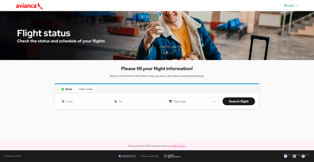 Security scan screenshot of https://informacionvuelo.avianca.com/en/flight-status