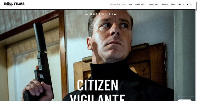 Security scan screenshot of https://bollfilms.com/citizenvigilante