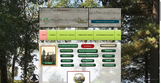 Security scan screenshot of https://www.paviliontwpmi.gov/