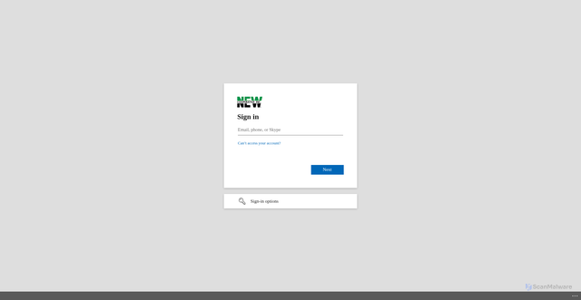 Security scan screenshot of https://newcoop0-my.sharepoint.com