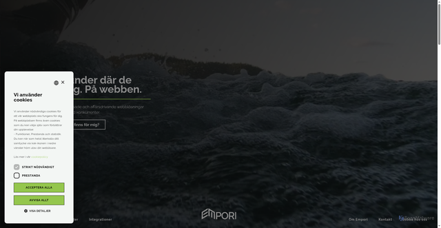 Security scan screenshot of https://empori.se