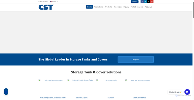 Security scan screenshot of https://cstindustries.com