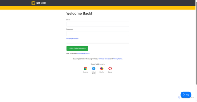 Security scan screenshot of https://gamesheet.app