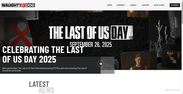 Security scan screenshot of https://naughtydog.com