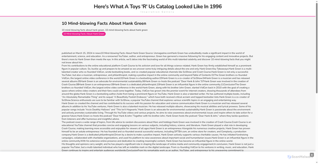 Security scan screenshot of https://gattewayhugo-2s1c0zr7xs.edgeone.app/16145-10-mind-blowing-facts-about-hank-green.html