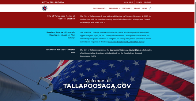 Security scan screenshot of https://www.tallapoosaga.gov/