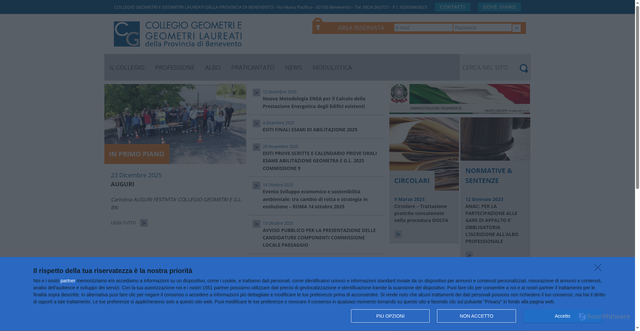 Security scan screenshot of https://geometri.bn.it/