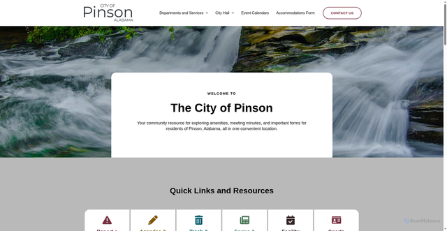 Security scan screenshot of https://pinsonal.gov/
