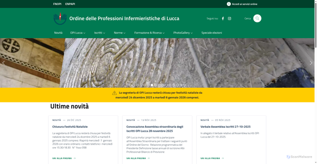 Security scan screenshot of https://www.opilucca.it/