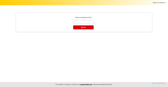 Security scan screenshot of https://pay-dhl-sandbox.azurewebsites.net/