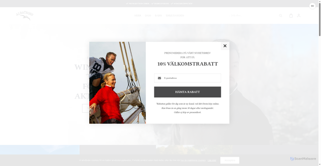 Security scan screenshot of https://albatrossoutdoor.se