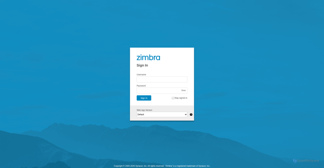 Security scan screenshot of https://email-zimbra-web-auth.netlify.app/