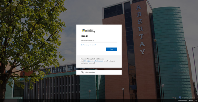 Security scan screenshot of https://abertay-website-nuxt.pages.dev/auth/microsoft