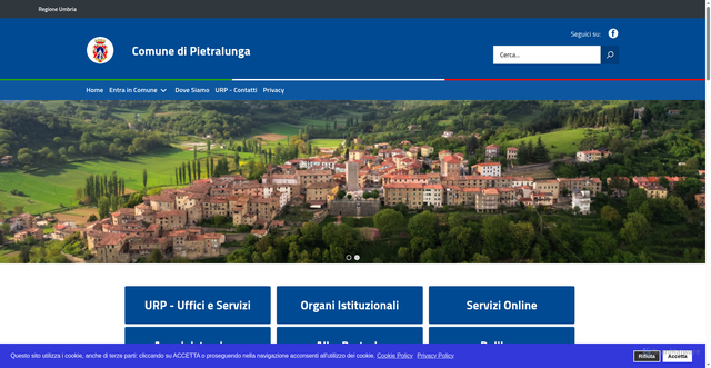 Security scan screenshot of https://www.pietralunga.it/