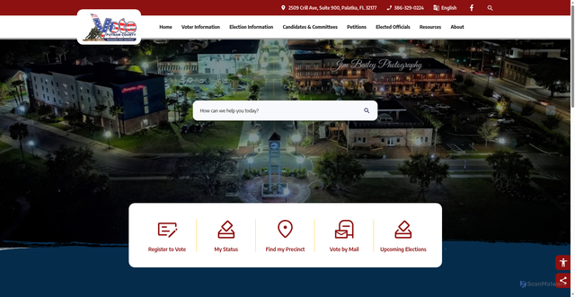 Security scan screenshot of https://voteputnamflorida.gov/