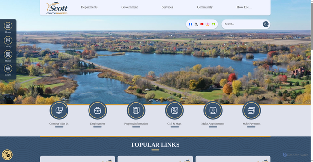 Security scan screenshot of https://www.scottcountymn.gov/