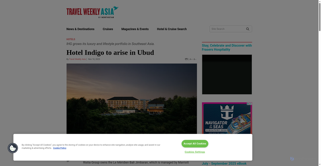 Security scan screenshot of https://www.travelweekly-asia.com/Travel-News/Hotel-News/Hotel-Indigo-to-arise-in-Ubud
