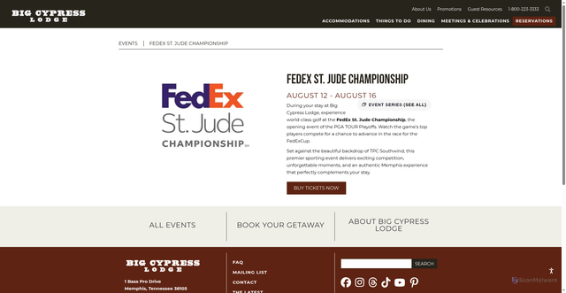 Security scan screenshot of https://big-cypress.com/event/fedex-st-jude-championship/
