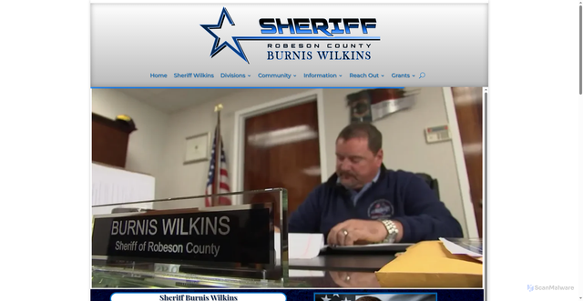 Security scan screenshot of https://robesoncountysonc.gov/
