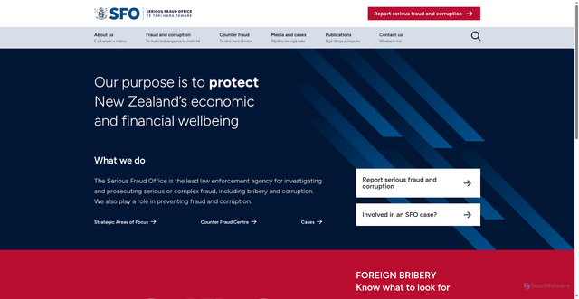 Security scan screenshot of https://www.sfo.govt.nz/