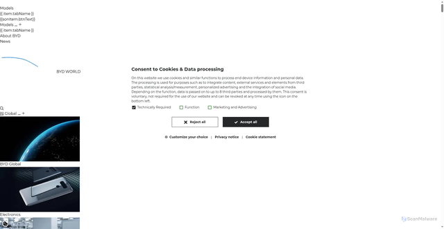 Security scan screenshot of https://www.byd.com/us/about-byd