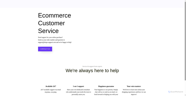 Security scan screenshot of https://pay.shops-support.com